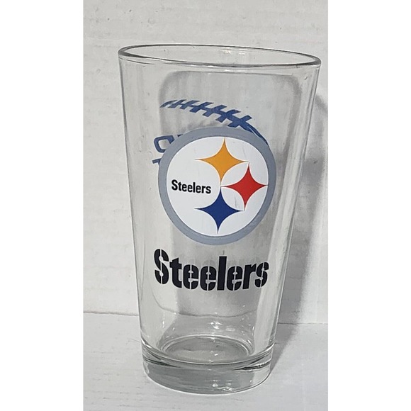 Pittsburgh Steelers Bud Light Official Beer Sponsor NFL 12 Oz Glass - Picture 1 of 7